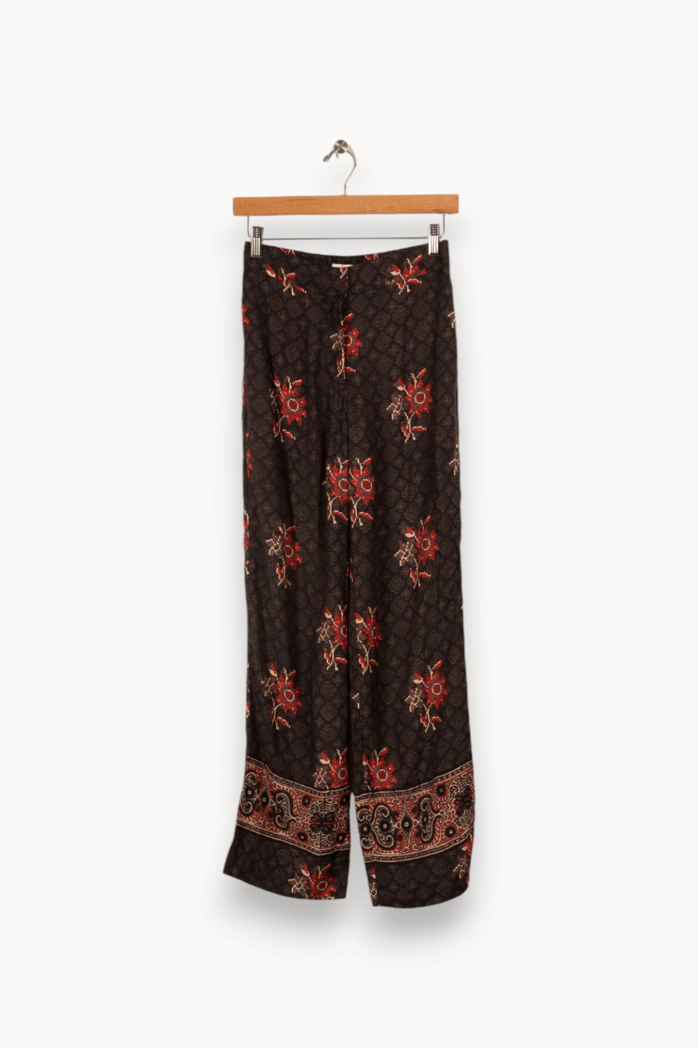 Pantalon gris foncé à motifs - Taille S/36 - Image 2