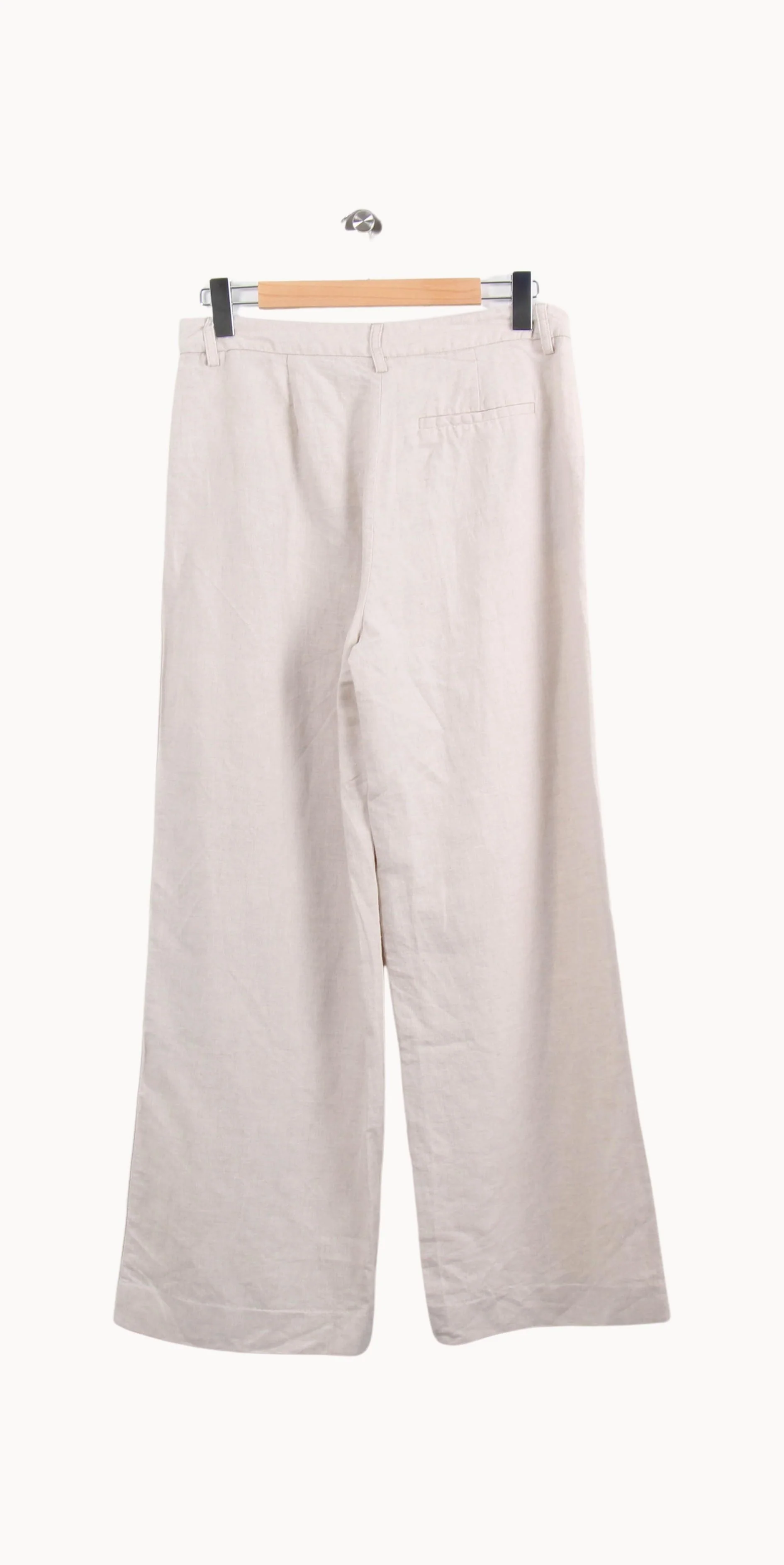 Pantalon Large Beige - Taille L/40 - Image 4