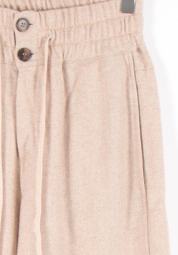 Pantalon Large Beige - Taille M/38 - Image 3