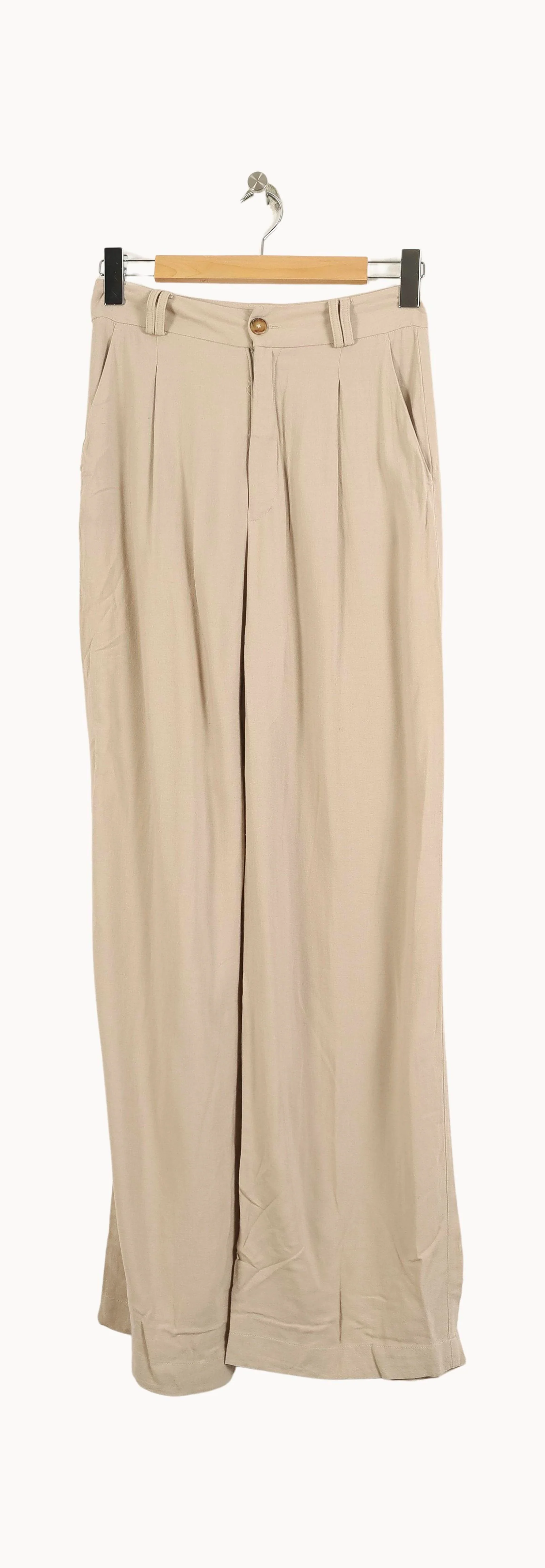 Pantalon Large Beige - Taille S/36 - Image 2