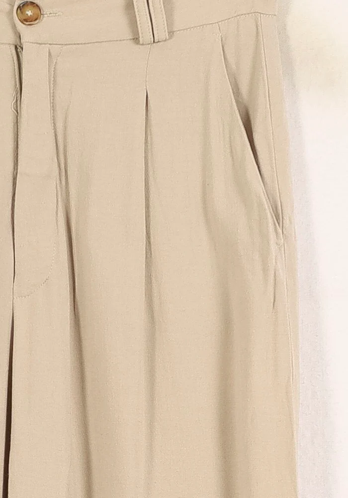 Pantalon Large Beige - Taille S/36 - Image 3