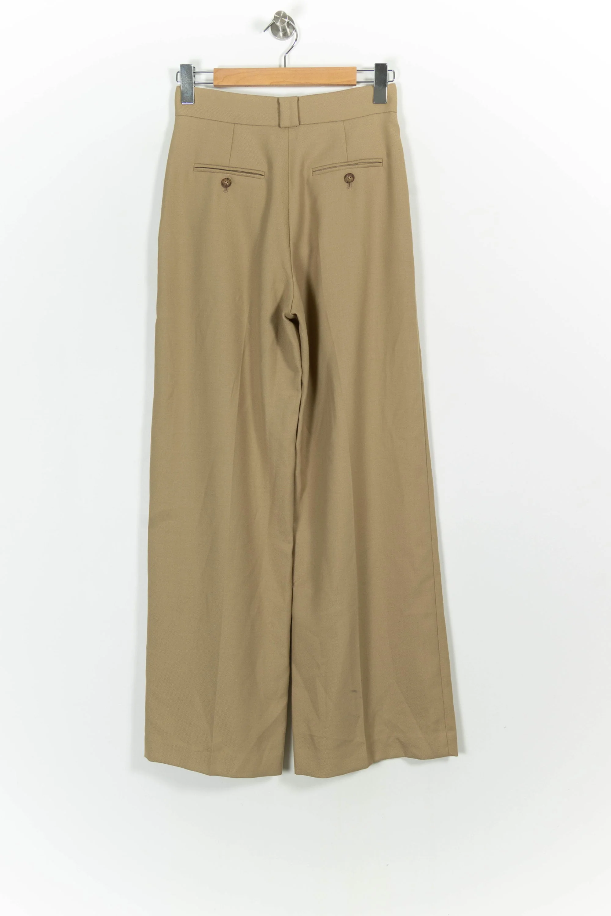 Pantalon Large Beige - Taille S/36 - Image 4