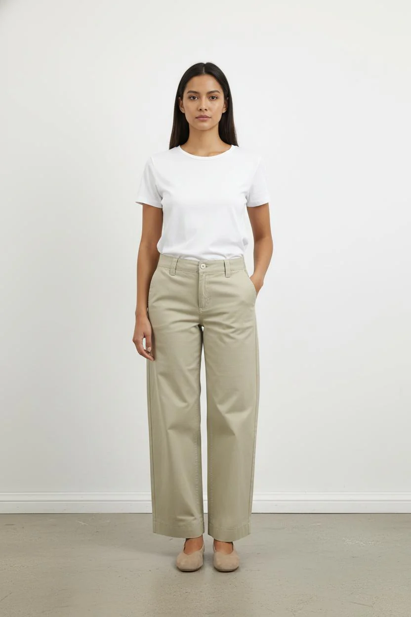 Pantalon Large Beige - Taille XS/34