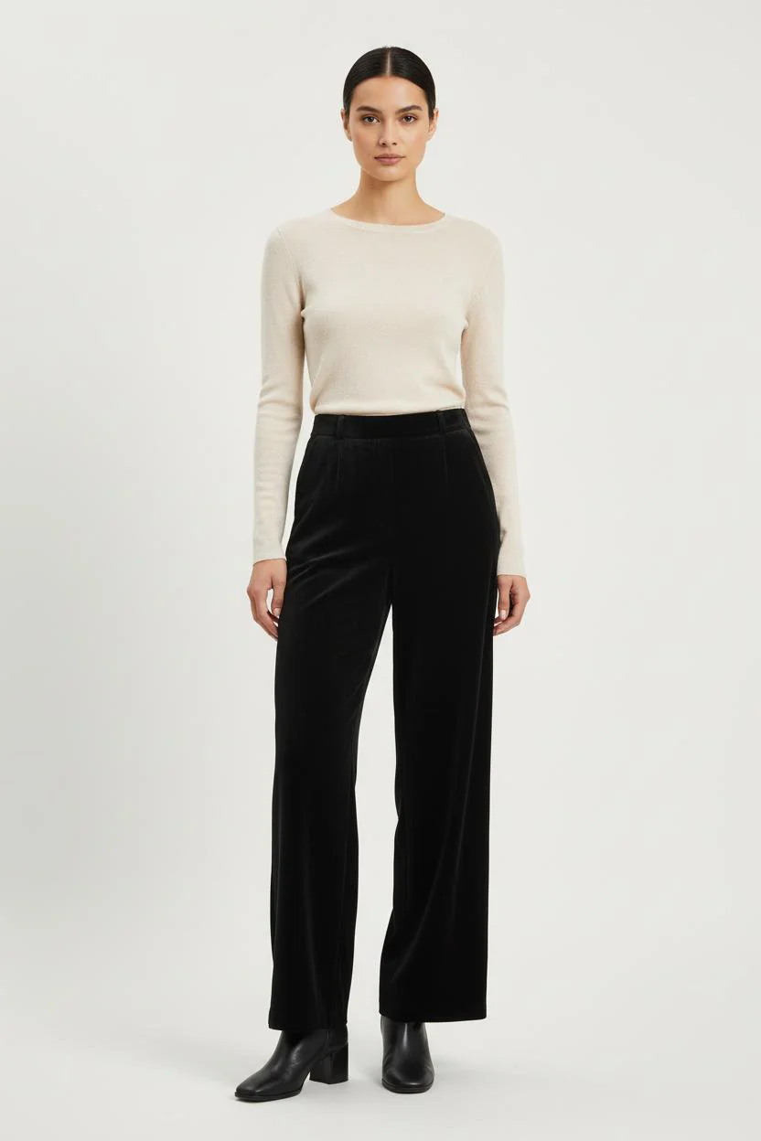 Pantalon Large Noir - Taille XS/34