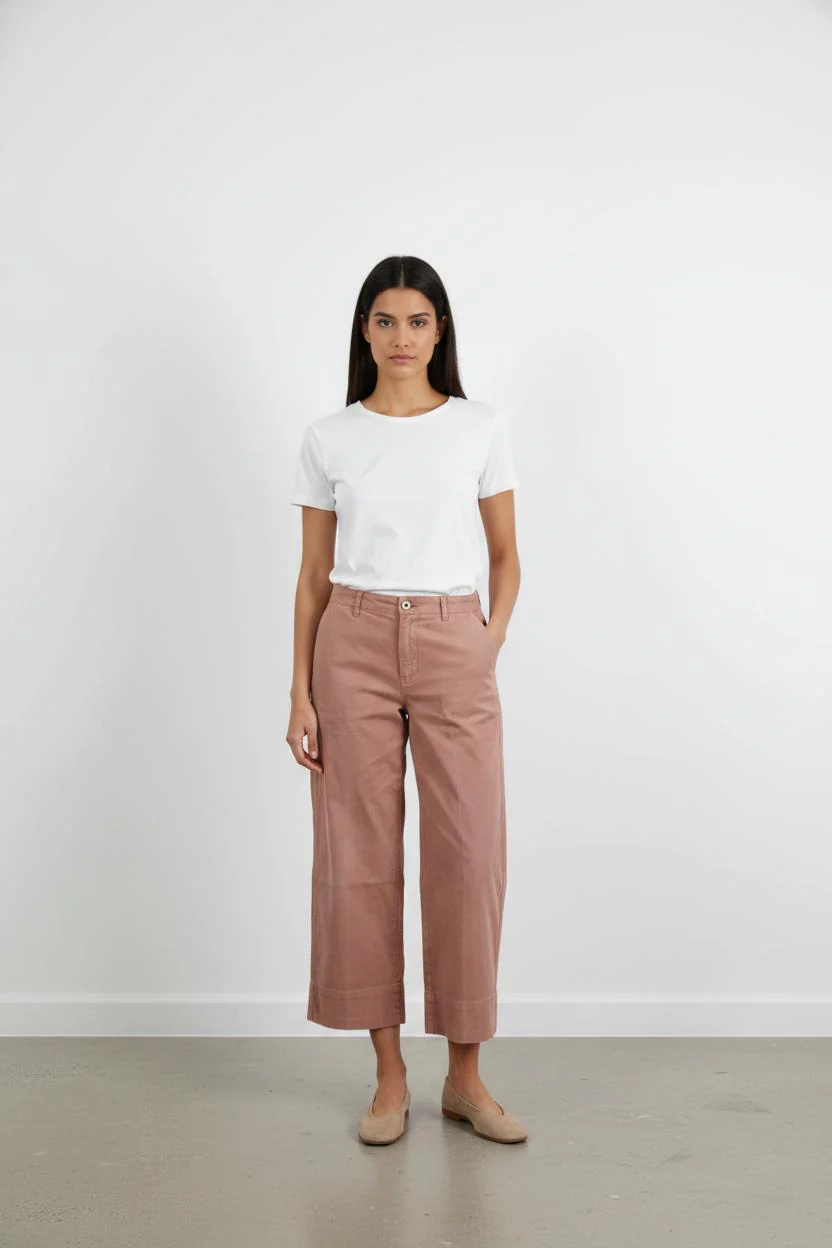 Pantalon Large Rose - Taille M/38