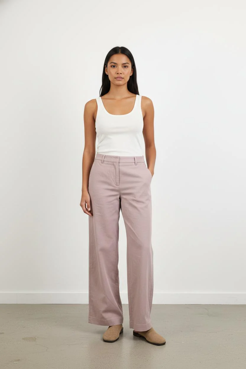 Pantalon Large Violet - Taille S/36