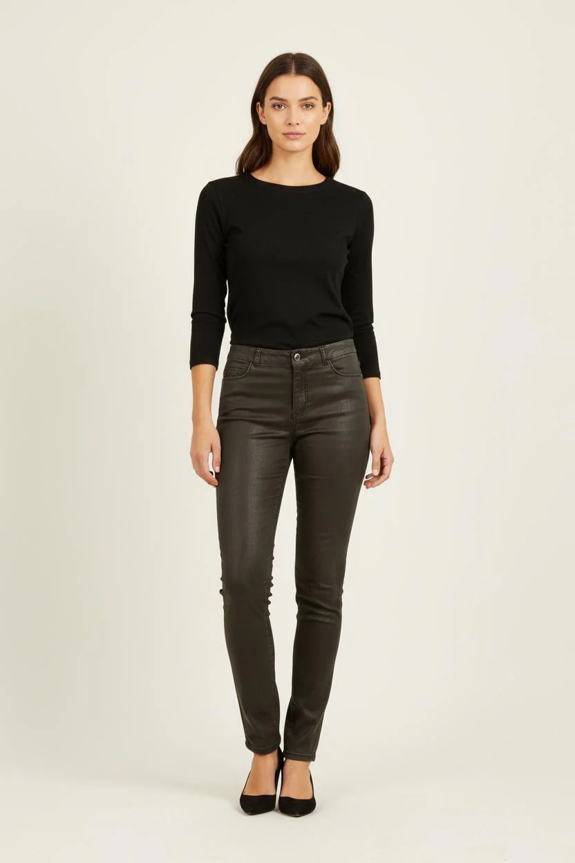 Pantalon noir brillant - Taille XL/42