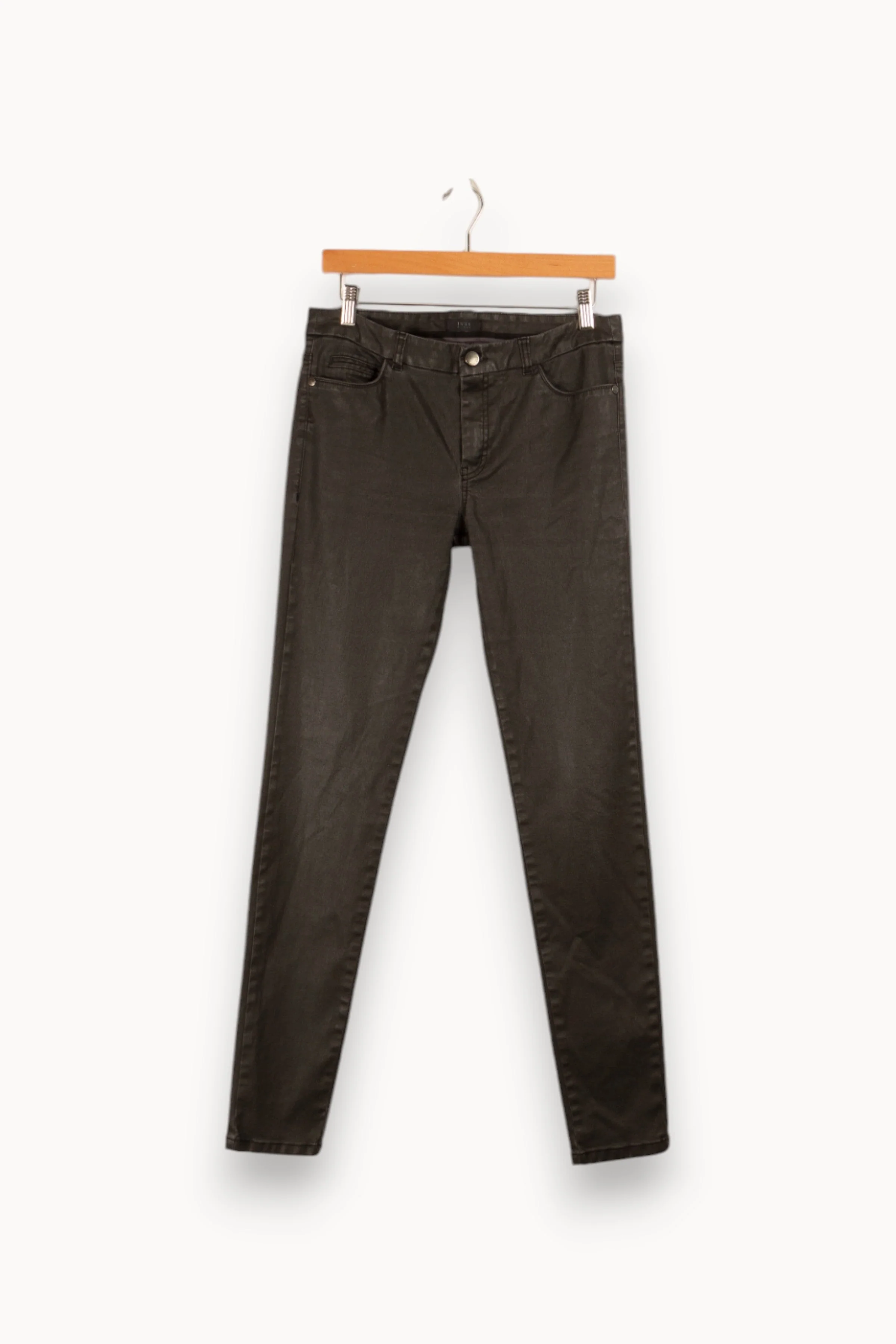 Pantalon noir brillant - Taille XL/42 - Image 2