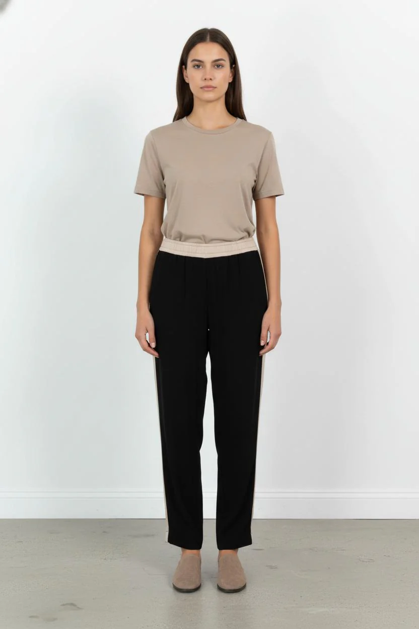 Pantalon Noir et Beige - Taille M/38