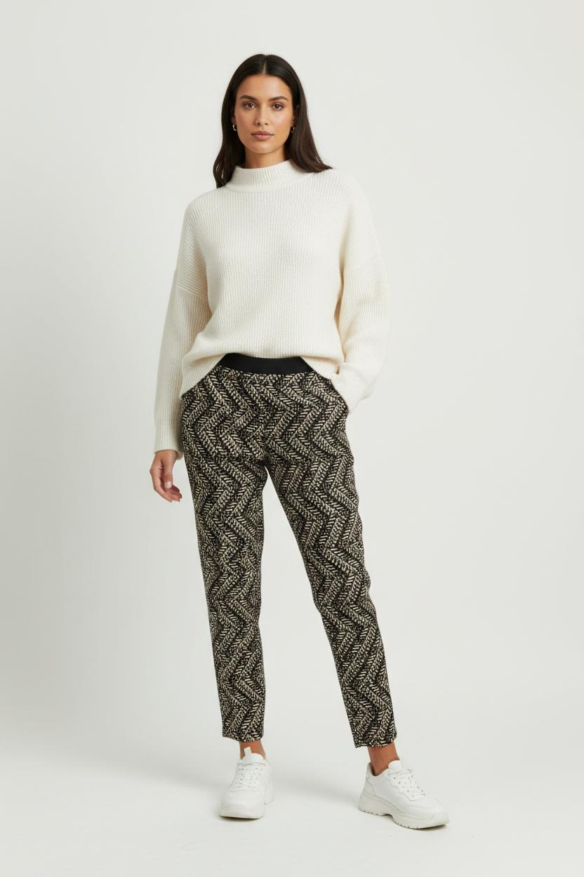 Pantalon Noir et Beige - Taille XXXL/46