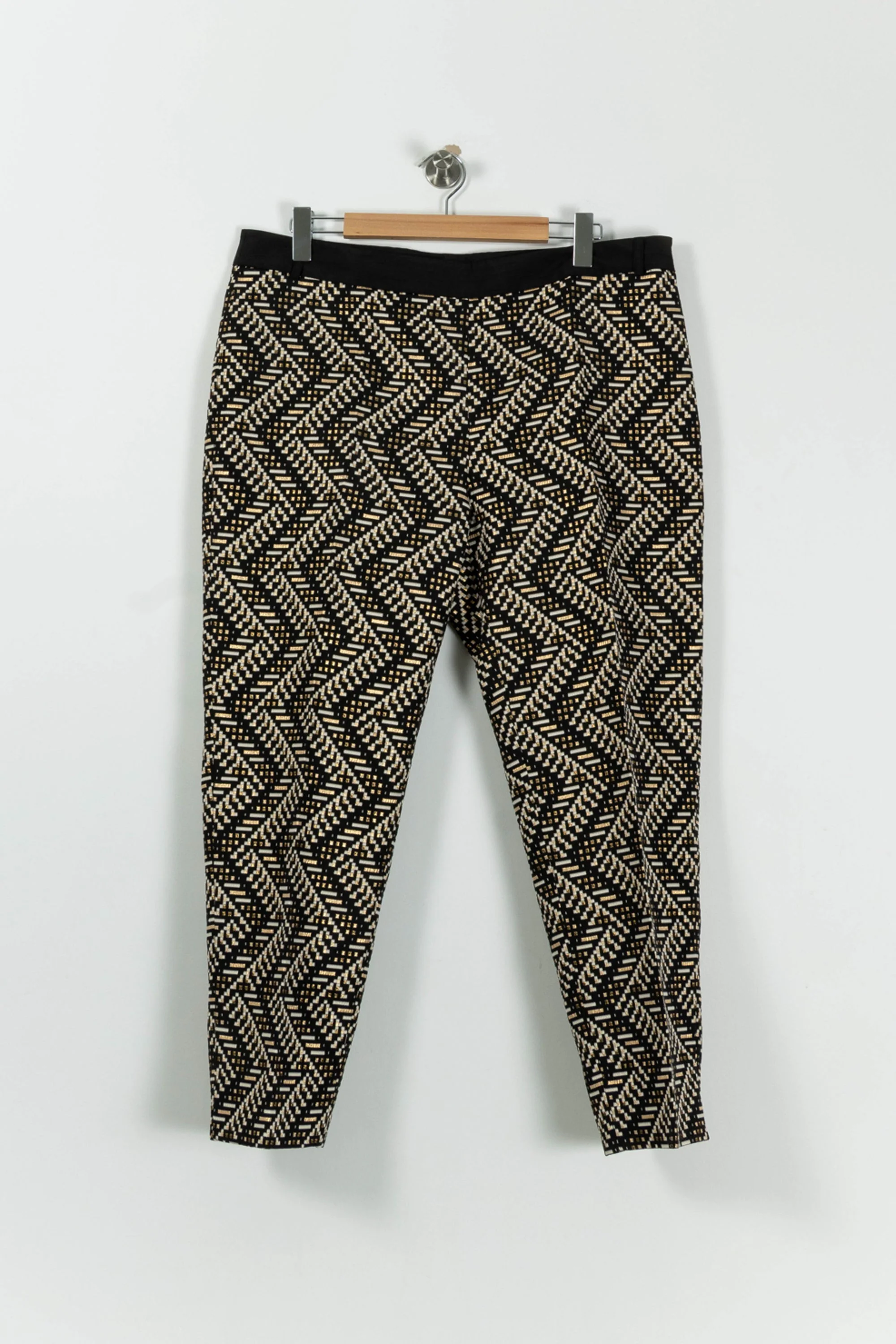 Pantalon Noir et Beige - Taille XXXL/46 - Image 2