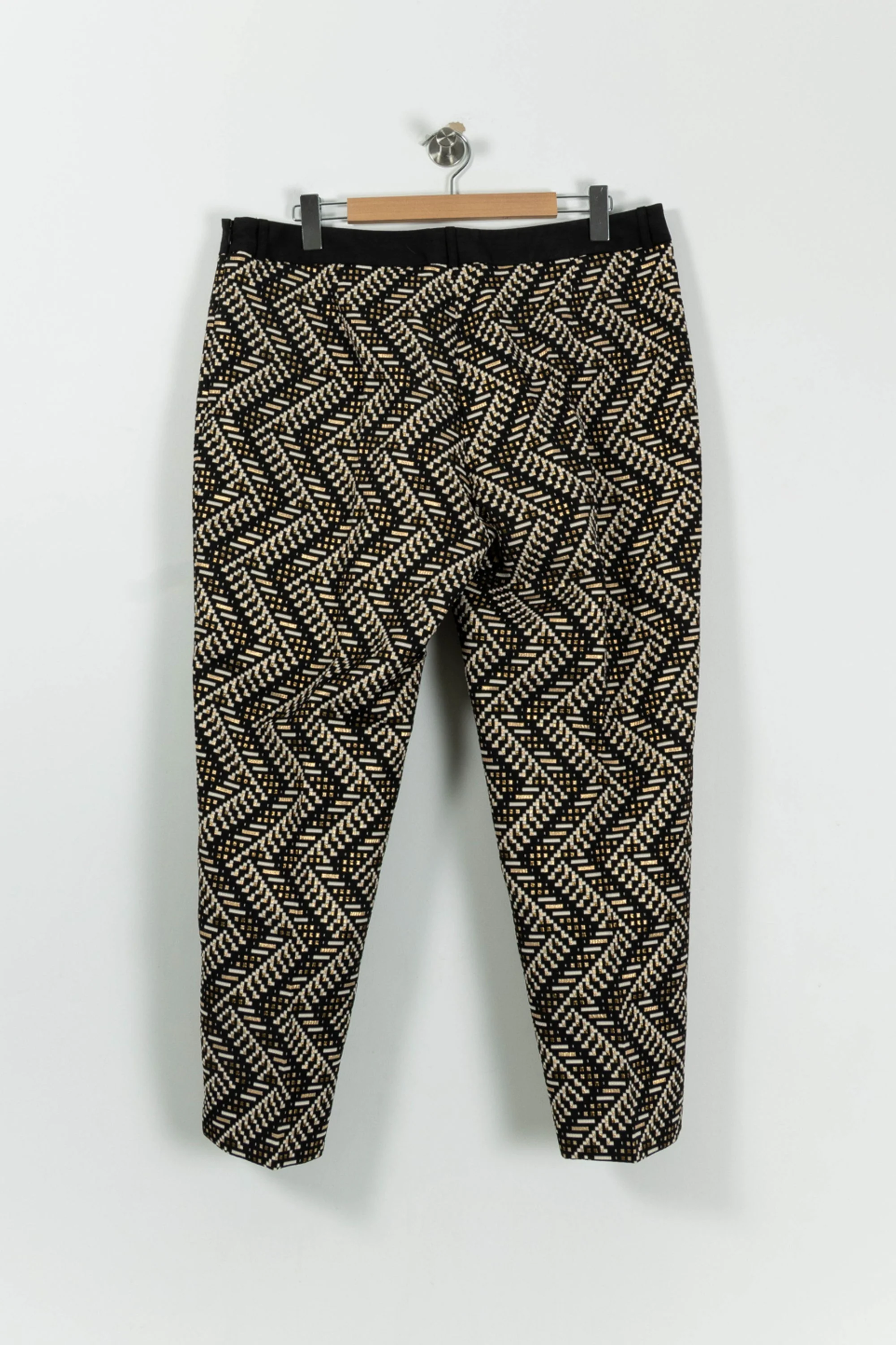 Pantalon Noir et Beige - Taille XXXL/46 - Image 4
