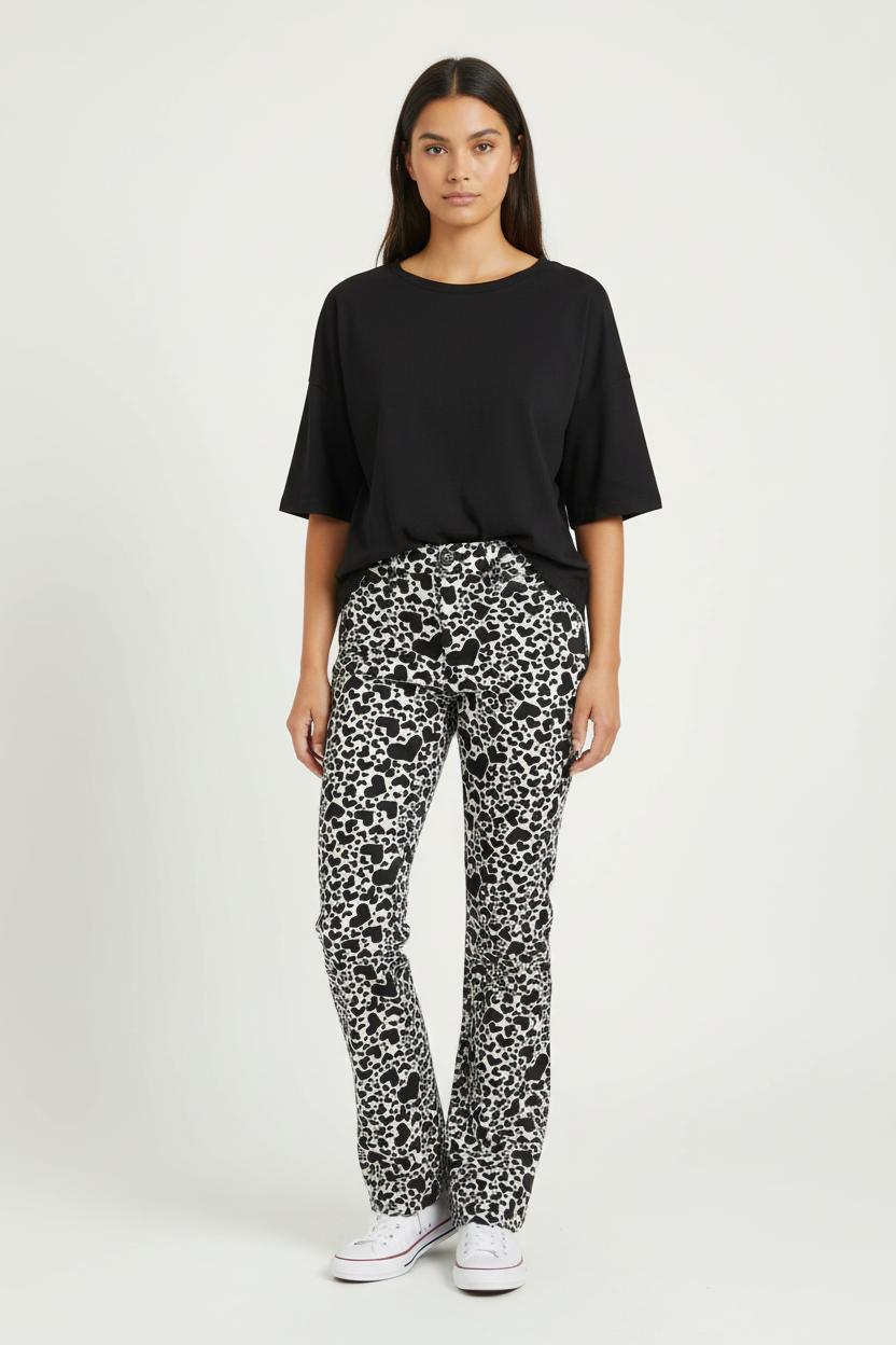 Pantalon Noir et Blanc - Taille XS/34