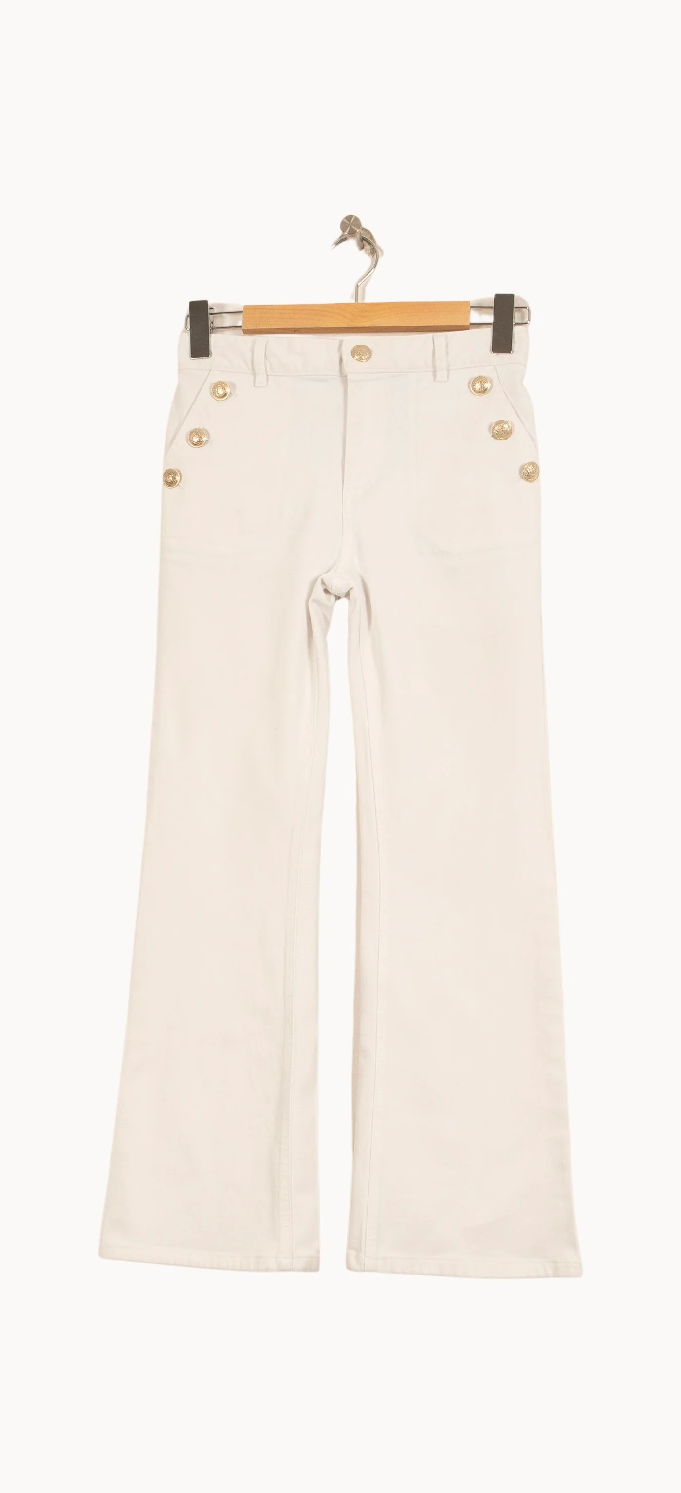 Pantalon Patte d’Éléphant Blanc - Taille S/36 - Image 2