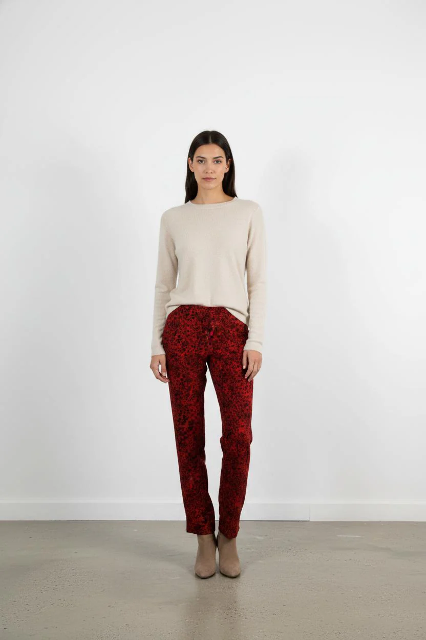 Pantalon Rouge et Noir - Taille M/38