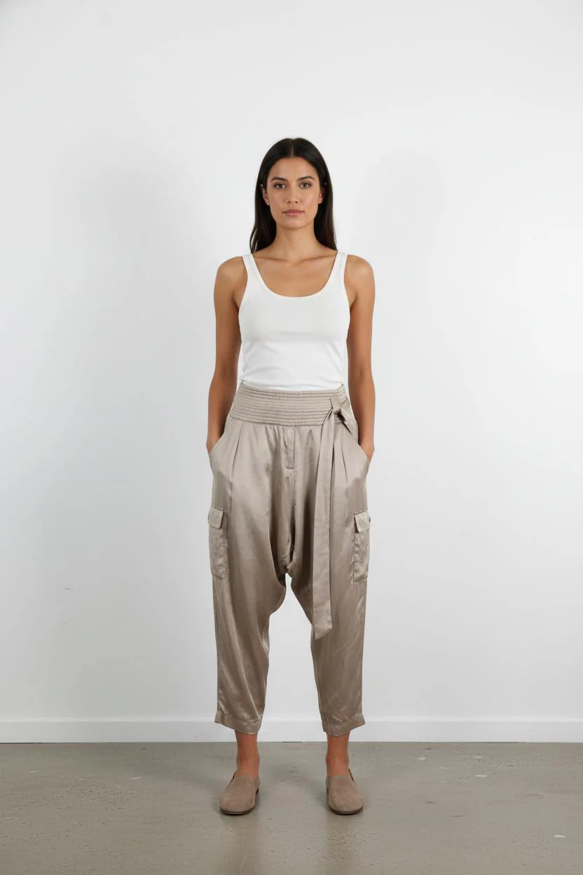 Pantalon Sarouel Beige - Taille M/38