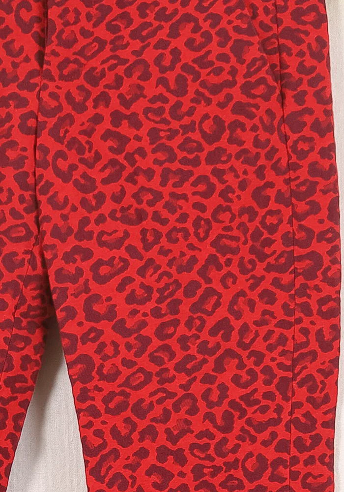 Pantalon Skinny Rouge et Noir - Taille XS/34 - Image 3