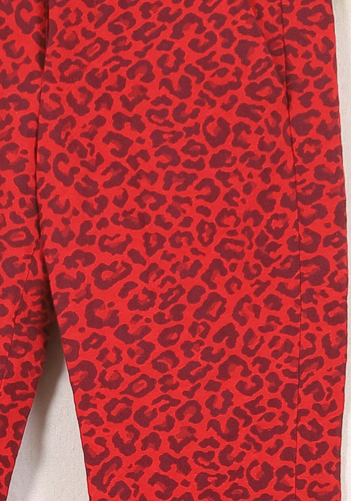 Pantalon Slim Rouge et Noir - Taille XS/34 - Image 3