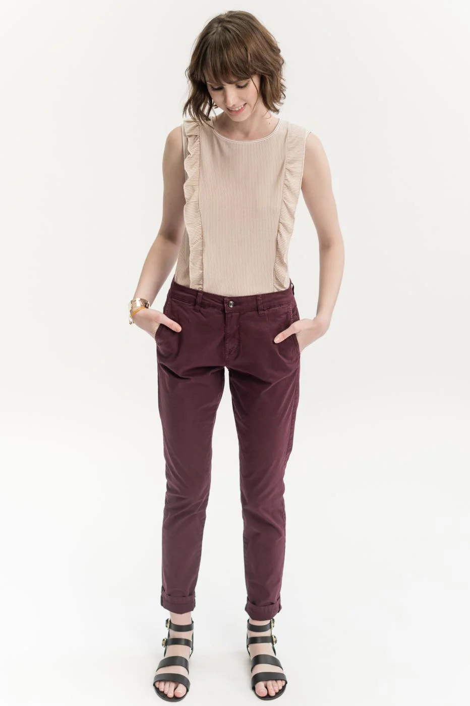 Pantalon en toile de coton - S/36