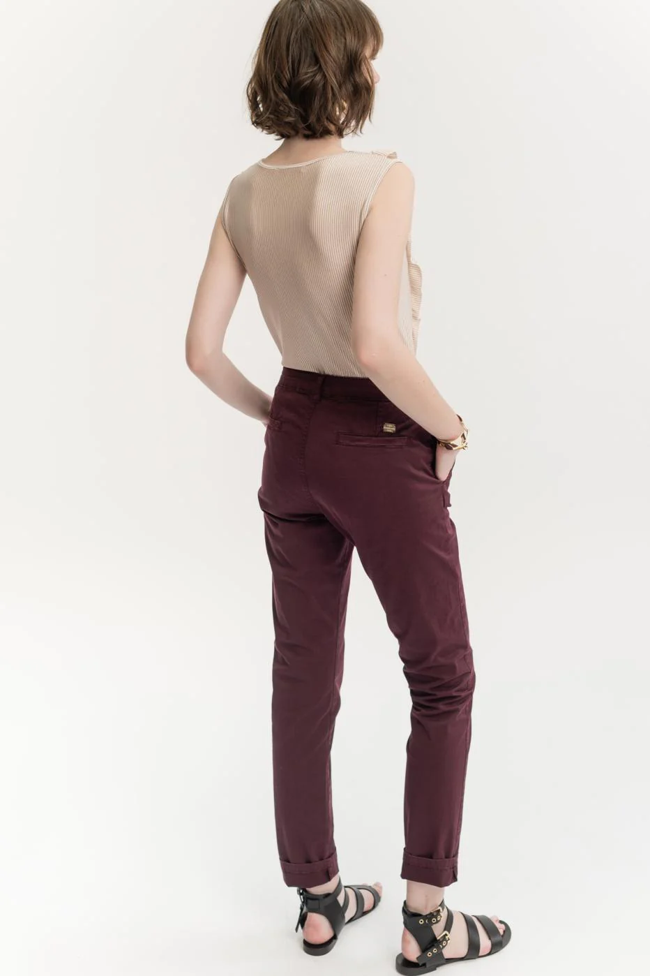 Pantalon en toile de coton - S/36 - Image 4
