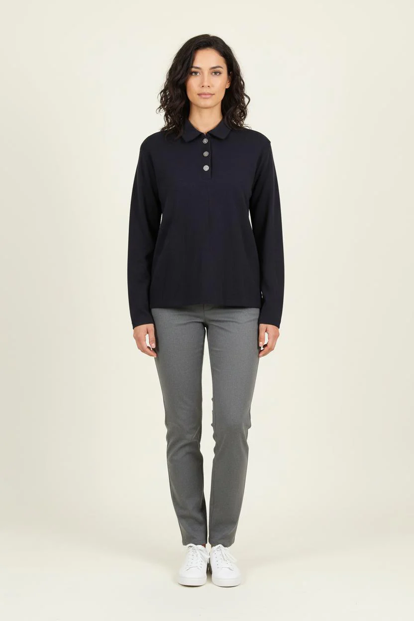 Polo Bleu - Taille S/36
