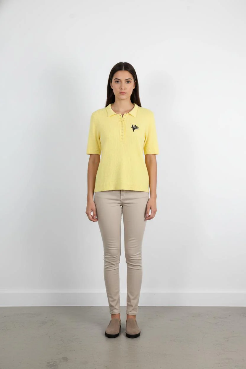 Polo Jaune - Taille L/40
