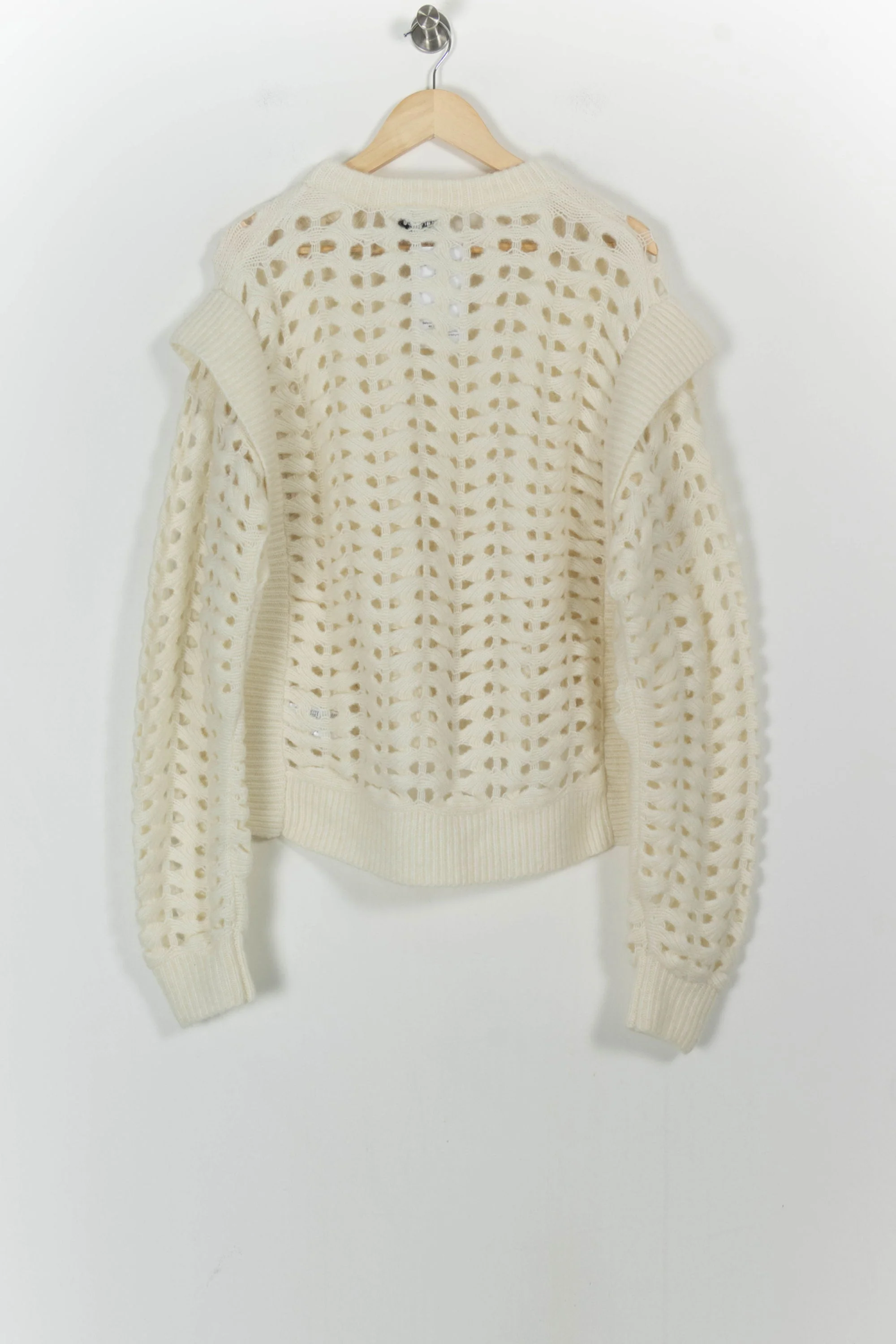Pull Ajouré Beige - Taille L/40 - Image 4
