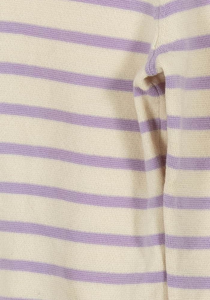 Pull beige à rayures - Taille L/40 - Image 3