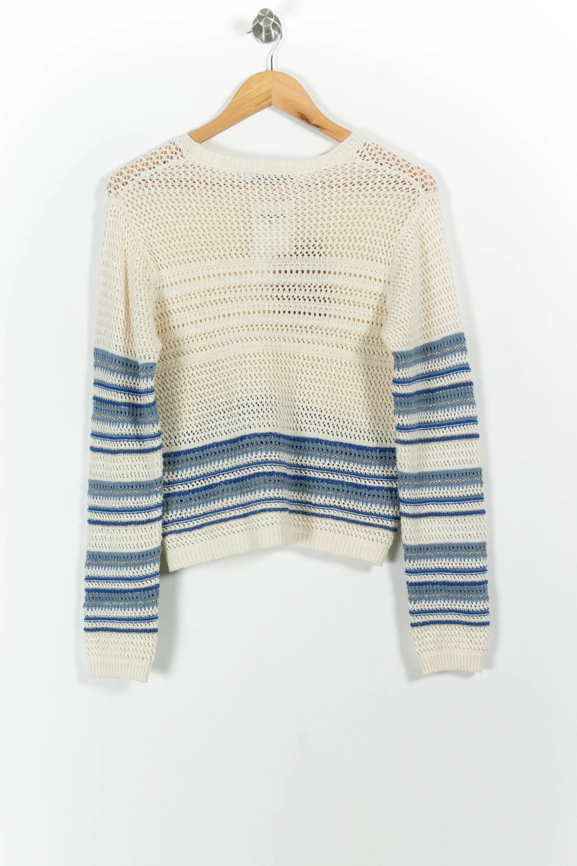 Pull Beige et Bleu - Taille M/38 - Image 4