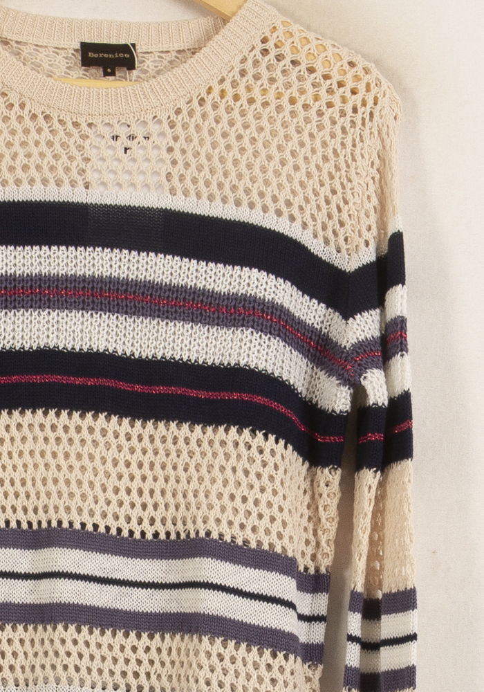 Pull Beige et Bleu - Taille S/36 - Image 3