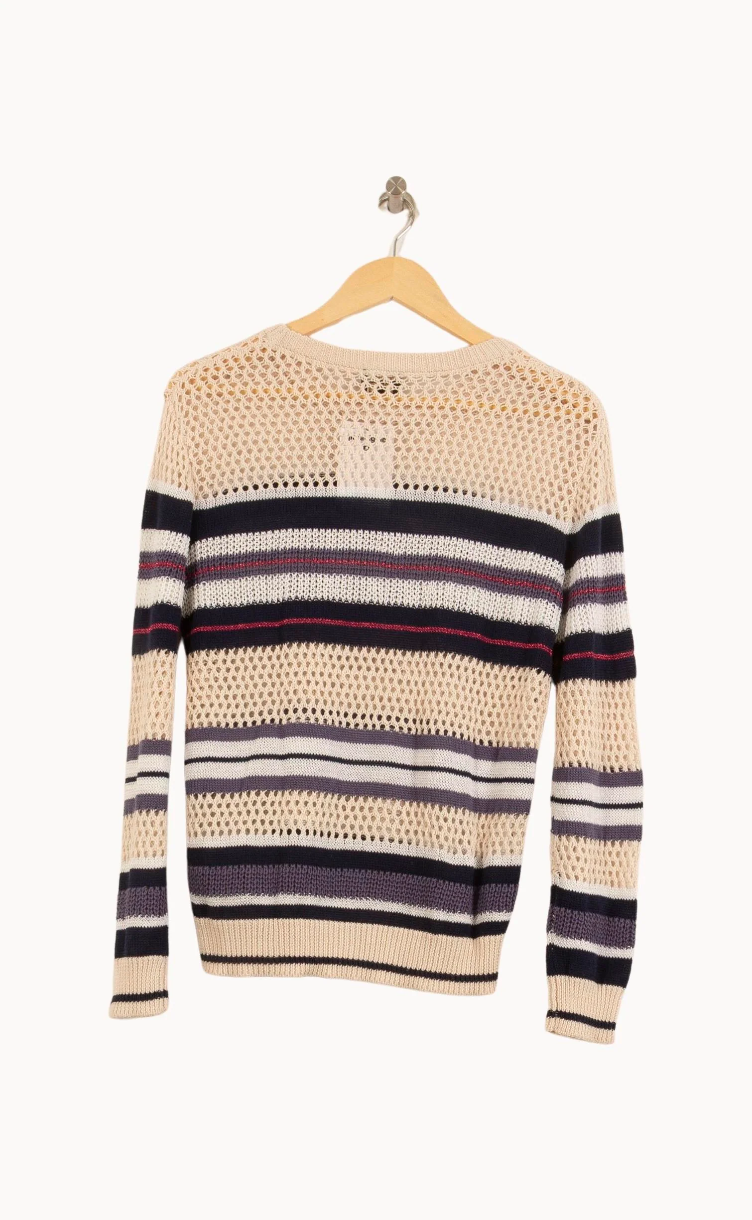 Pull Beige et Bleu - Taille S/36 - Image 4