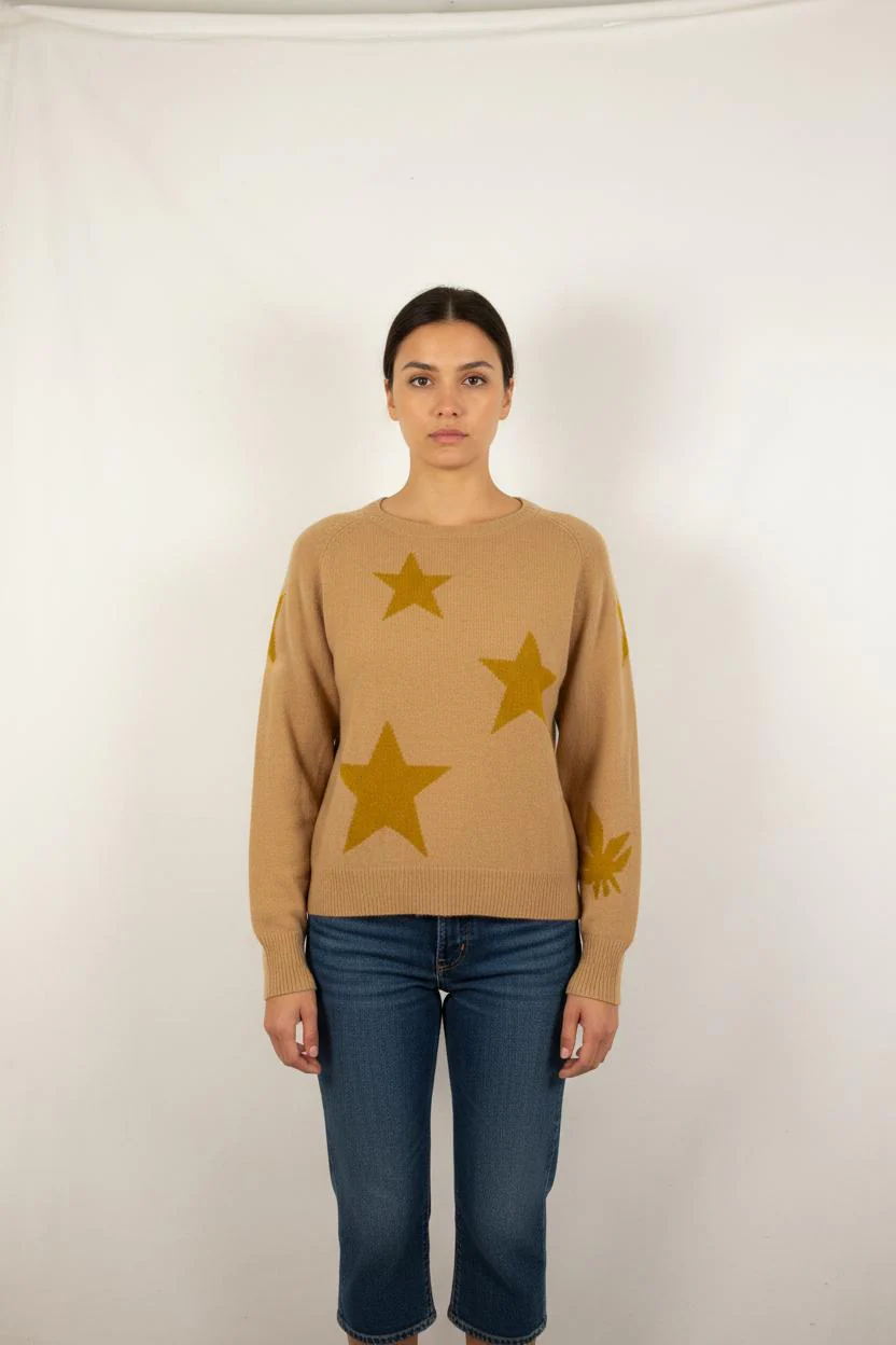 Pull Beige et Jaune - Taille S/36