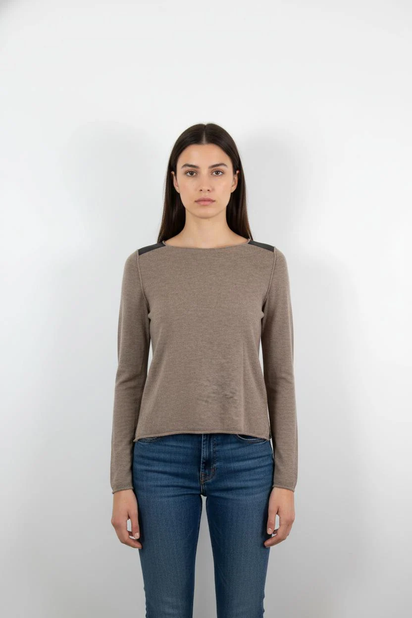 Pull Beige et Noir - Taille S/36