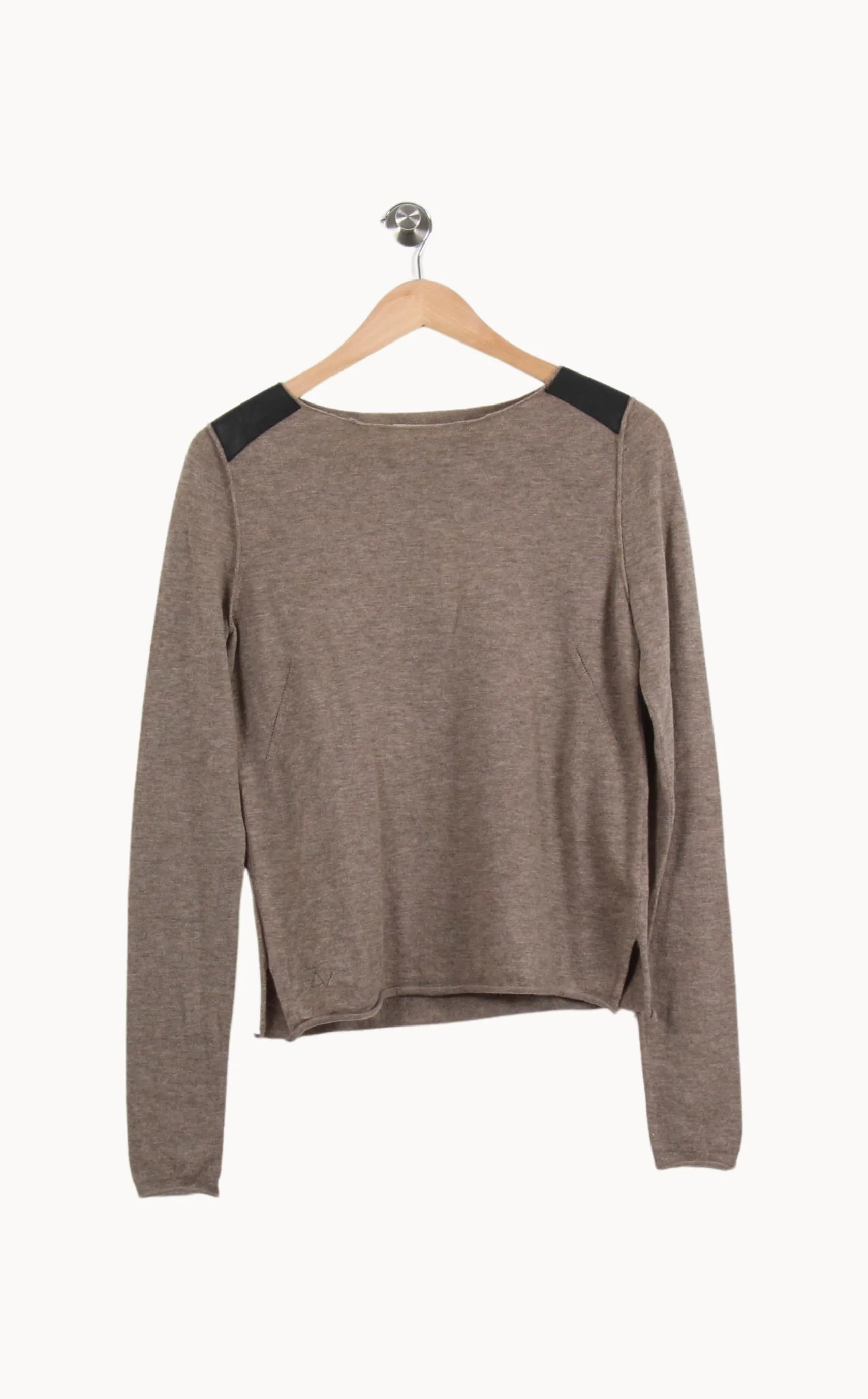 Pull Beige et Noir - Taille S/36 - Image 2