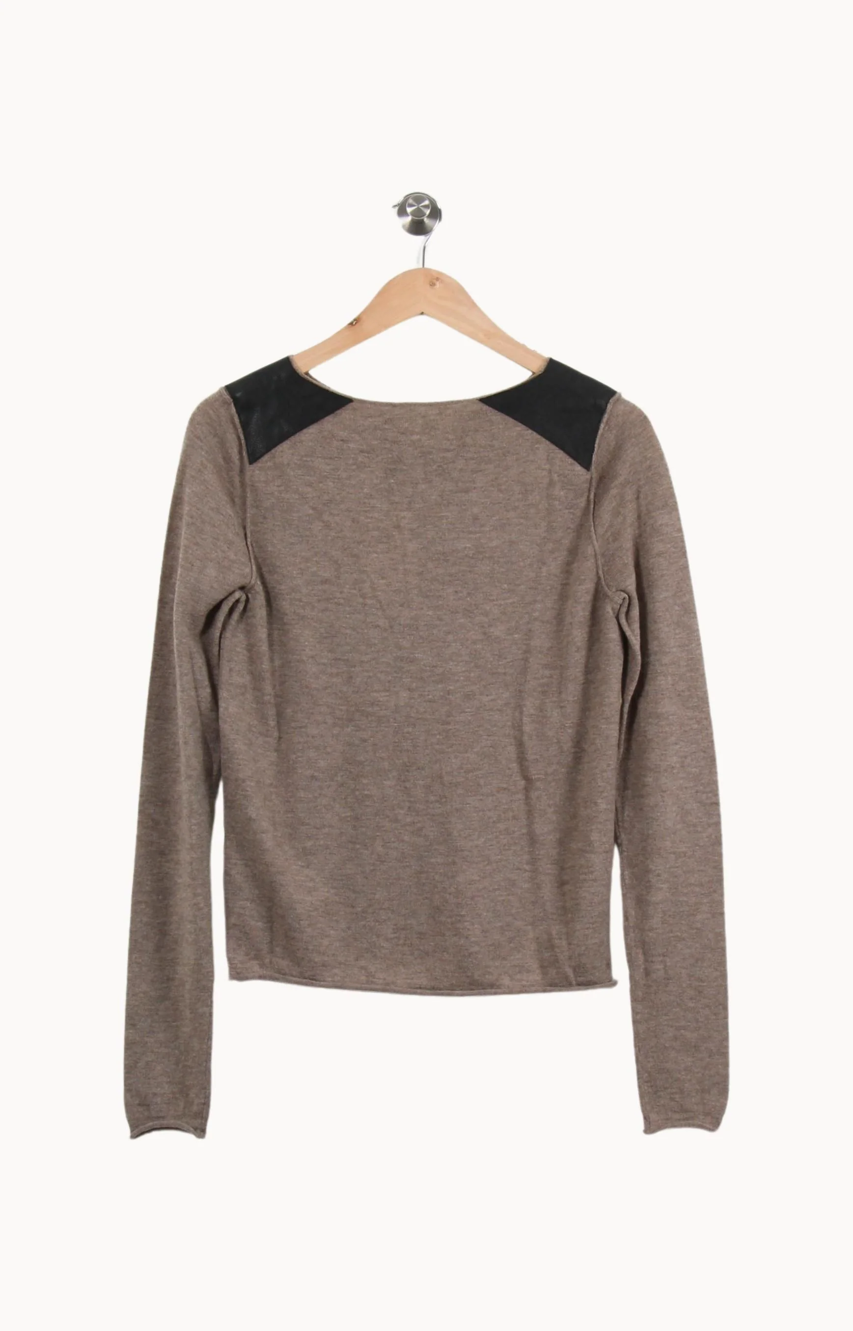 Pull Beige et Noir - Taille S/36 - Image 4
