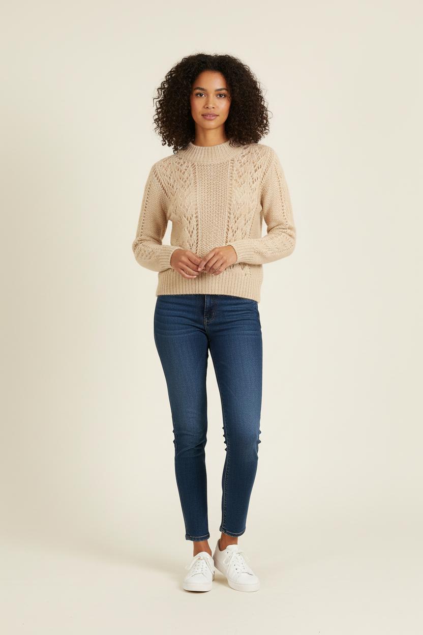 Pull Beige - Taille XS/34