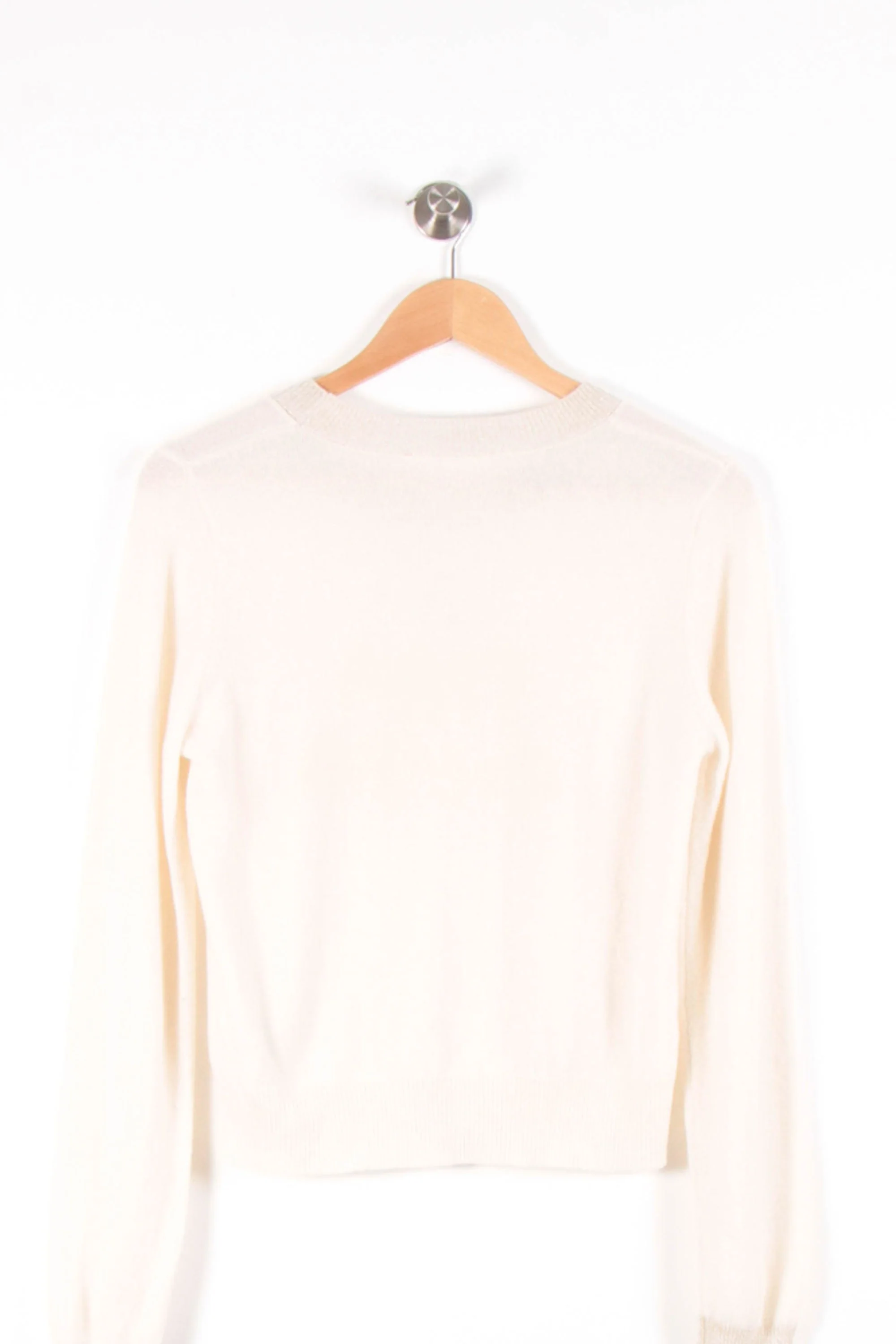 Pull Blanc et Jaune - Taille S/36 - Image 4