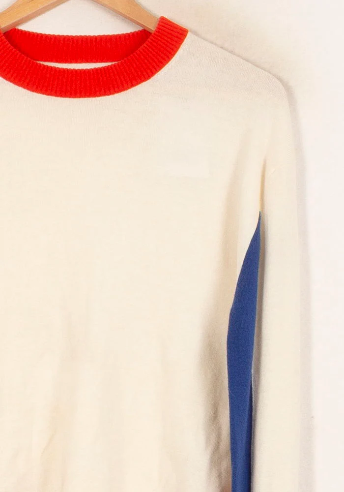 Pull Blanc Rouge Bleu et Jaune - Taille S/36 - Image 3