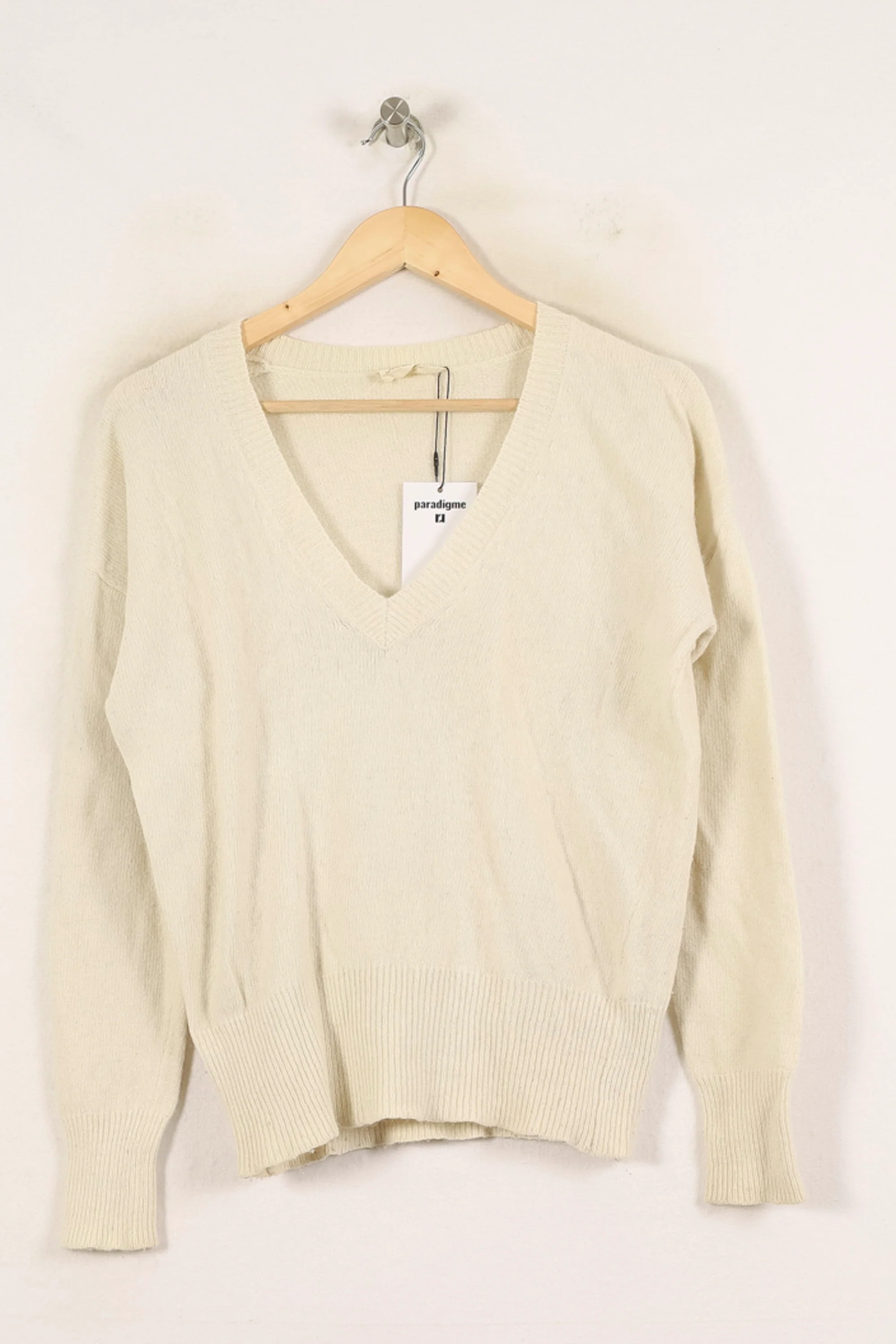 Pull Blanc - Taille M/38 - Image 2