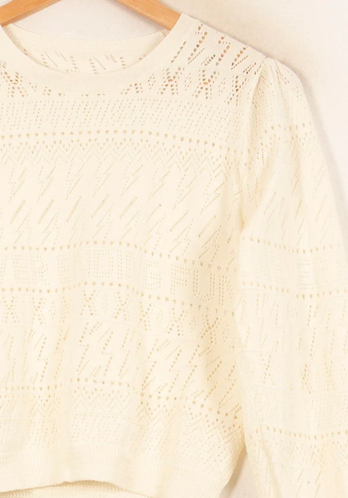 Pull Blanc - Taille S/36 - Image 3