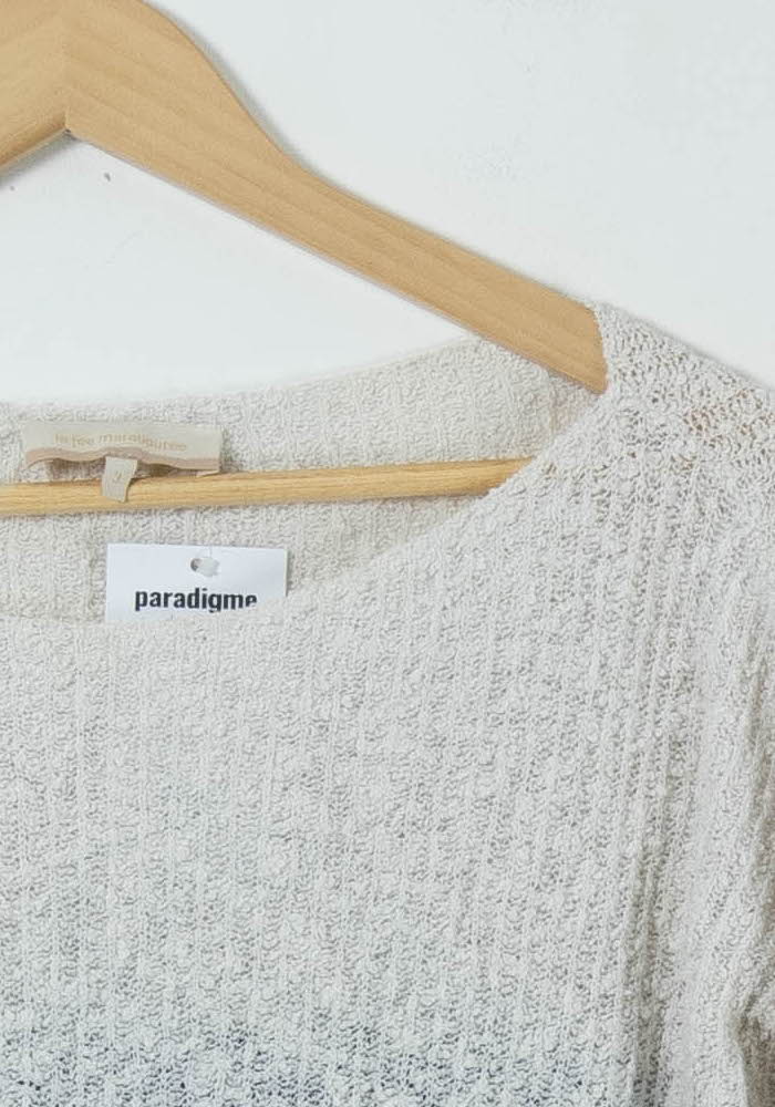 Pull Bleu et Blanc - Taille L/40 - Image 3
