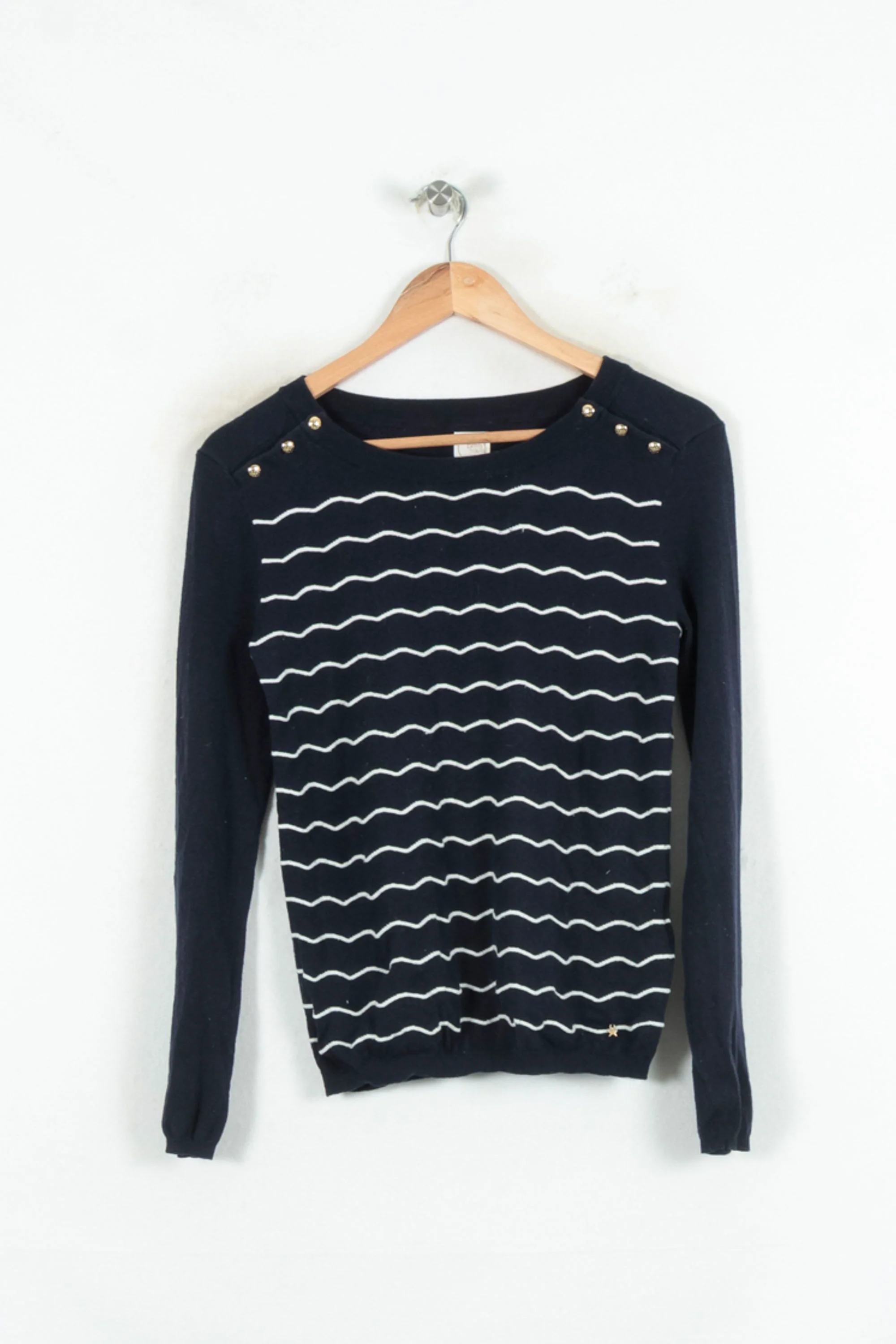 Pull Bleu et Blanc - Taille S/36 - Image 4