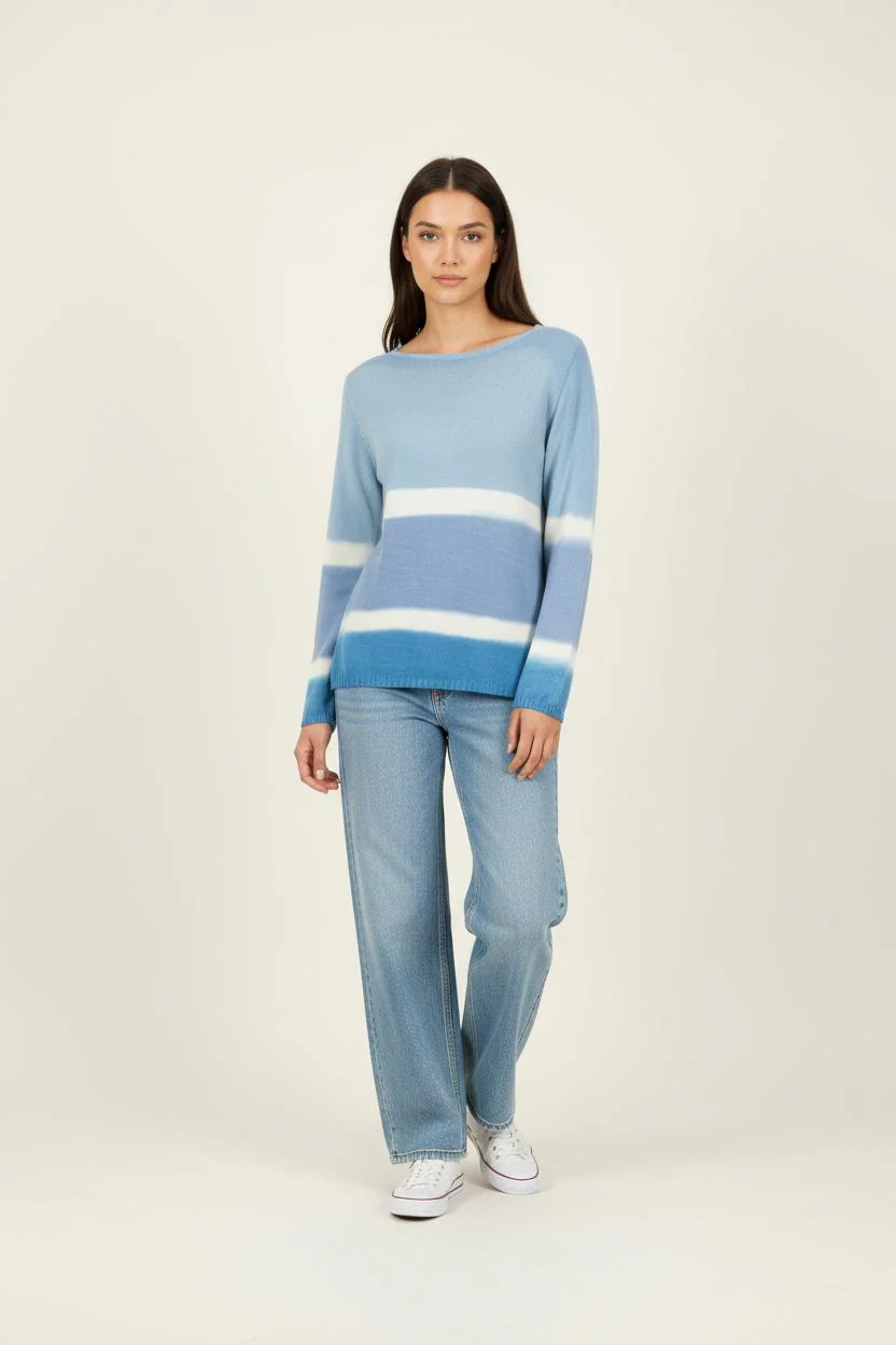 Pull Bleu et Blanc - Taille T.U.