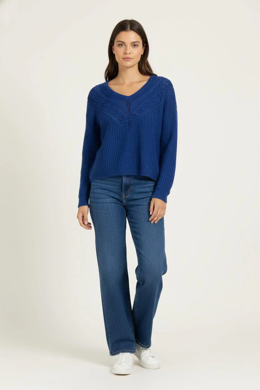 Pull Bleu - Taille XS/34