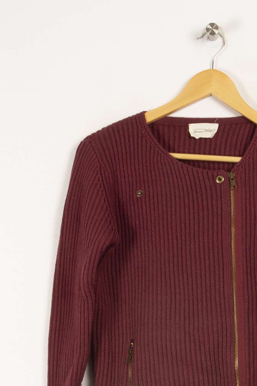 Gilet bordeaux - Taille S/36 - Image 3