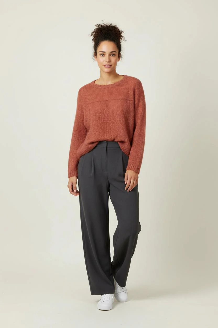 Pull Bordeaux - Taille S/36