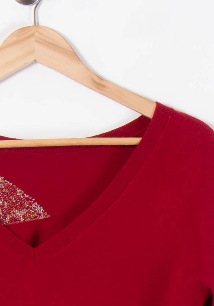 Pull Bordeaux - Taille XS/34 - Image 3