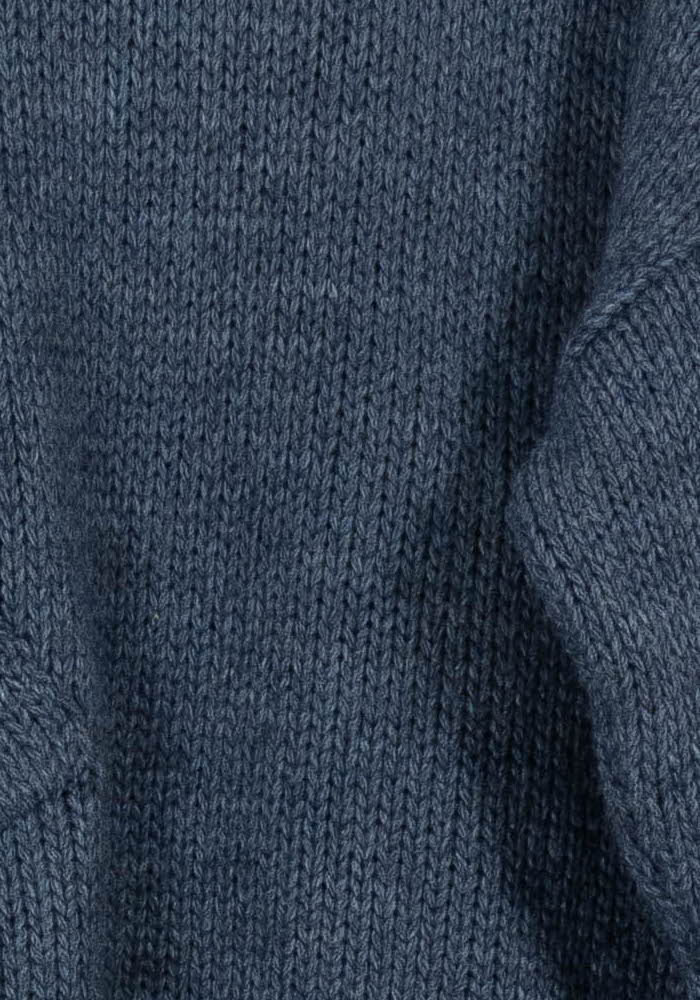 Pull Col Cheminée Bleu - Taille L/40 - Image 3