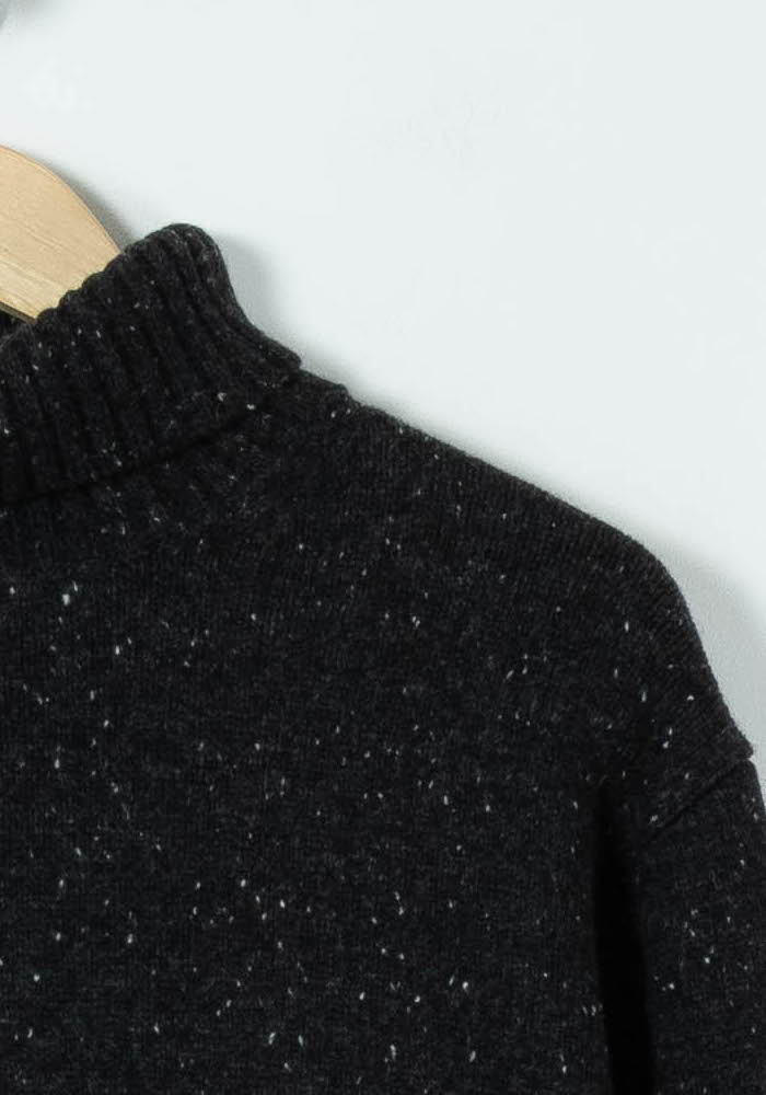 Pull Col Cheminée Noir - Taille XS/34 - Image 3