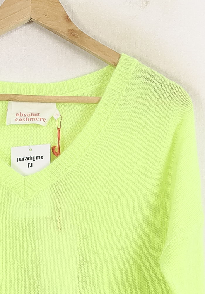 Pull Col V Vert - Taille S/36 - Image 3